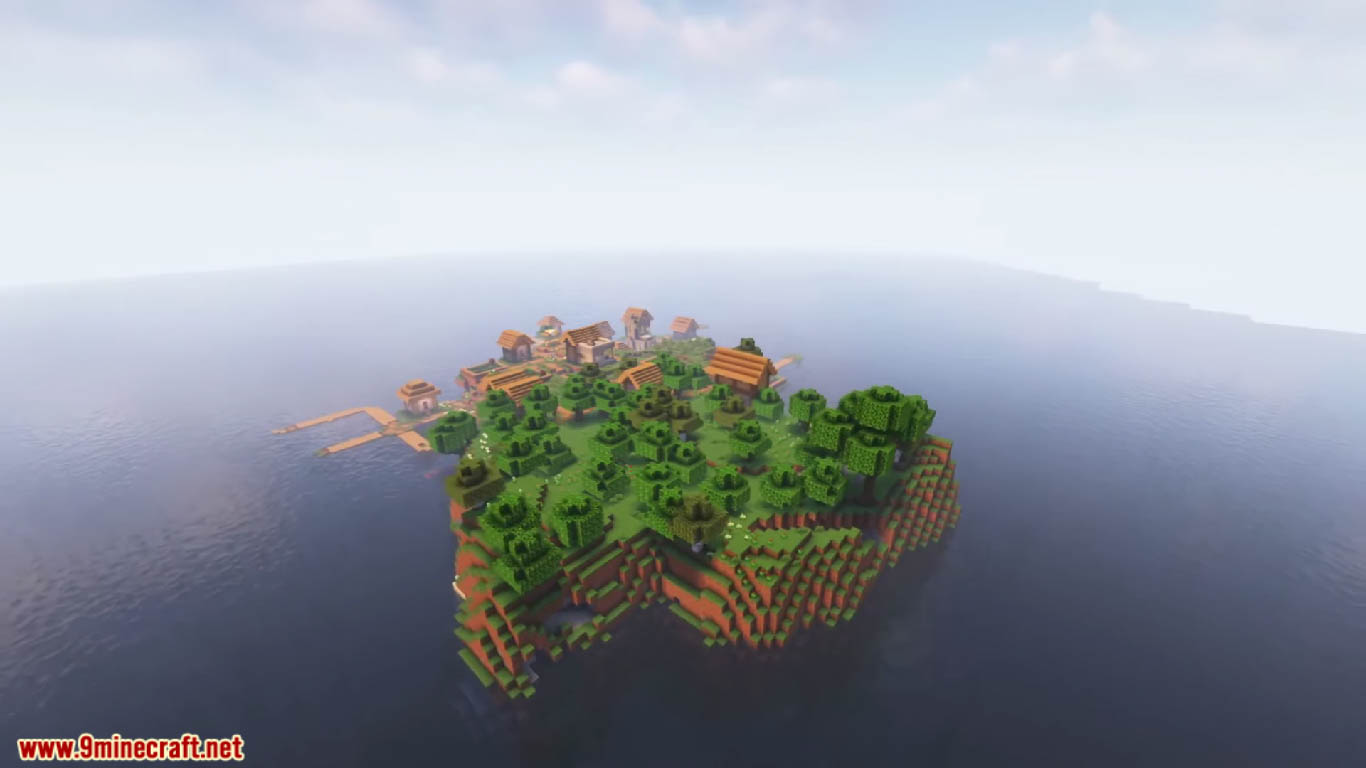 Top 3 Village Island Seeds For Minecraft (1.21.1, 1.21) - Java/Bedrock Edition 5