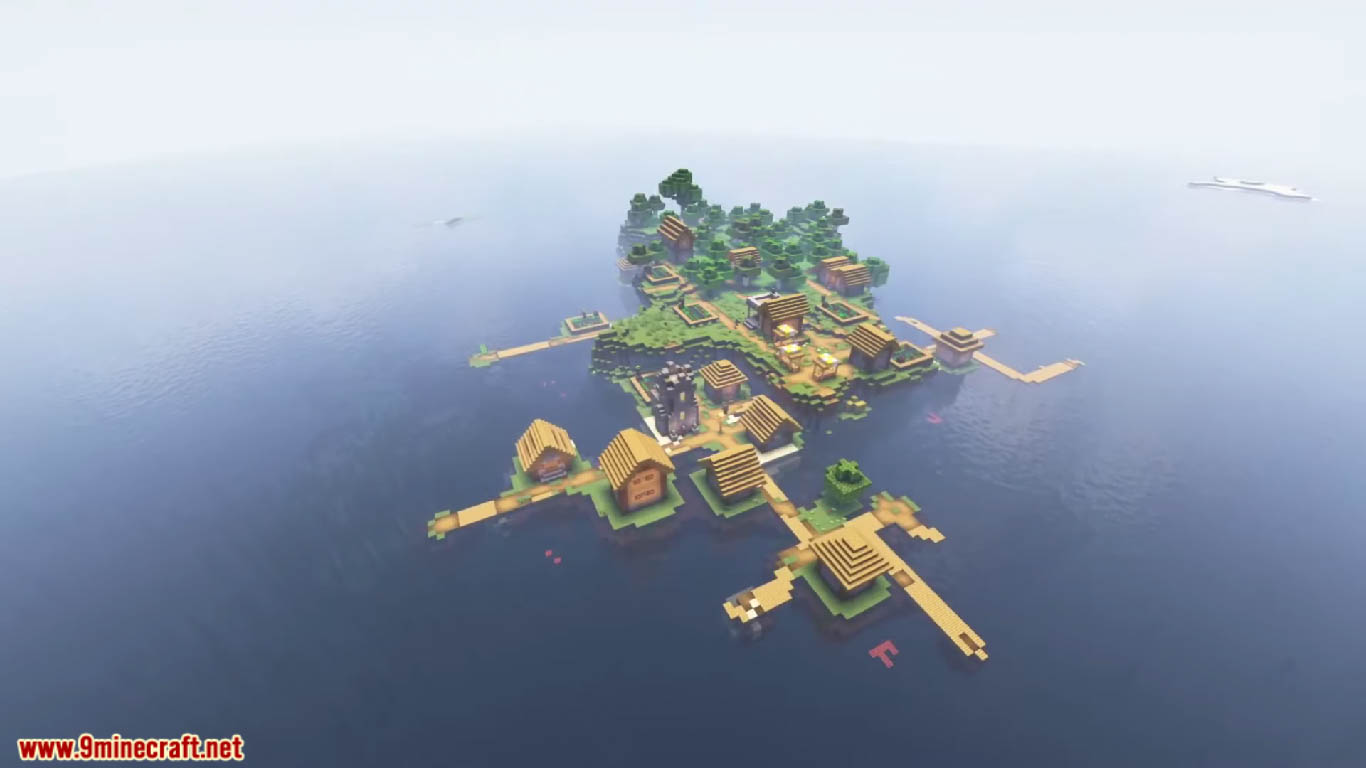 Top 3 Village Island Seeds For Minecraft (1.21.1, 1.21) - Java/Bedrock Edition 6