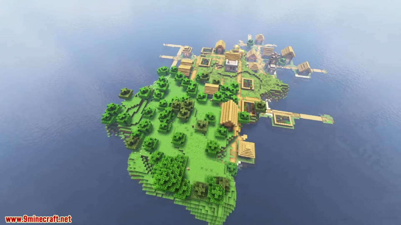 Top 3 Village Island Seeds For Minecraft (1.21.1, 1.21) - Java/Bedrock Edition 7