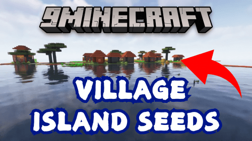 Top 3 Village Island Seeds For Minecraft (1.21.1, 1.21) – Java/Bedrock Edition Thumbnail