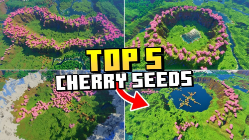 Top 5 Cherry Blossom Seeds For Minecraft (1.20.6, 1.20.1) – Java/Bedrock Edition Thumbnail