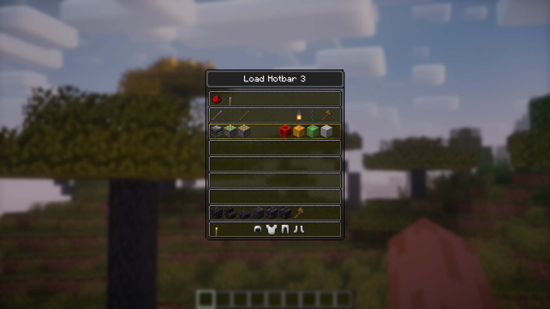 Useful Saved Hotbars Mod (1.21.1, 1.20.1) - Switch Saved Hotbars Using Hotkeys 4