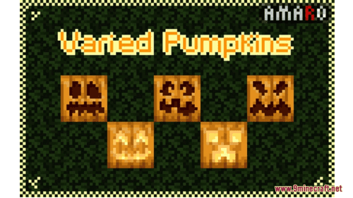 Varied Pumpkins Resource Pack (1.21.1, 1.20.1) – Texture Pack Thumbnail