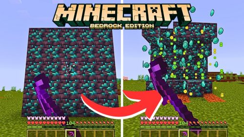 Vein Miner Addon (1.21) – MCPE/Bedrock Mod Thumbnail