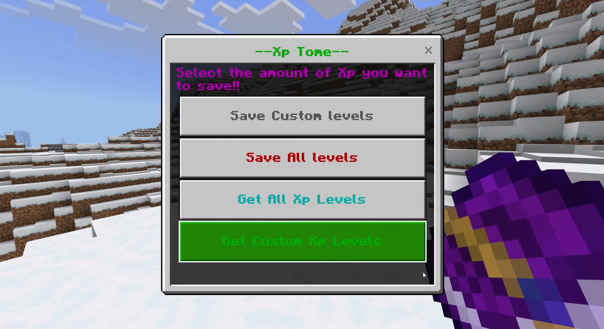 XP Tome Addon (1.21, 1.20) - MCPE/Bedrock Mod 2