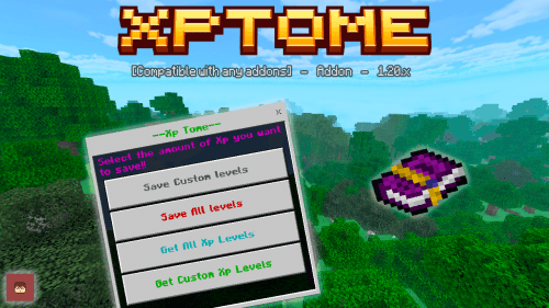 XP Tome Addon (1.21, 1.20) – MCPE/Bedrock Mod Thumbnail