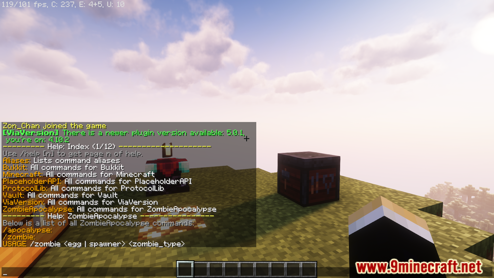 ZombieApocalypse Plugin (1.21, 1.20.1) - A Plugin Of Zombie Apocalypse 2