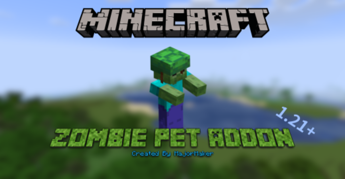 Zombie Pet Addon (1.21) - MCPE/Bedrock Mod 1