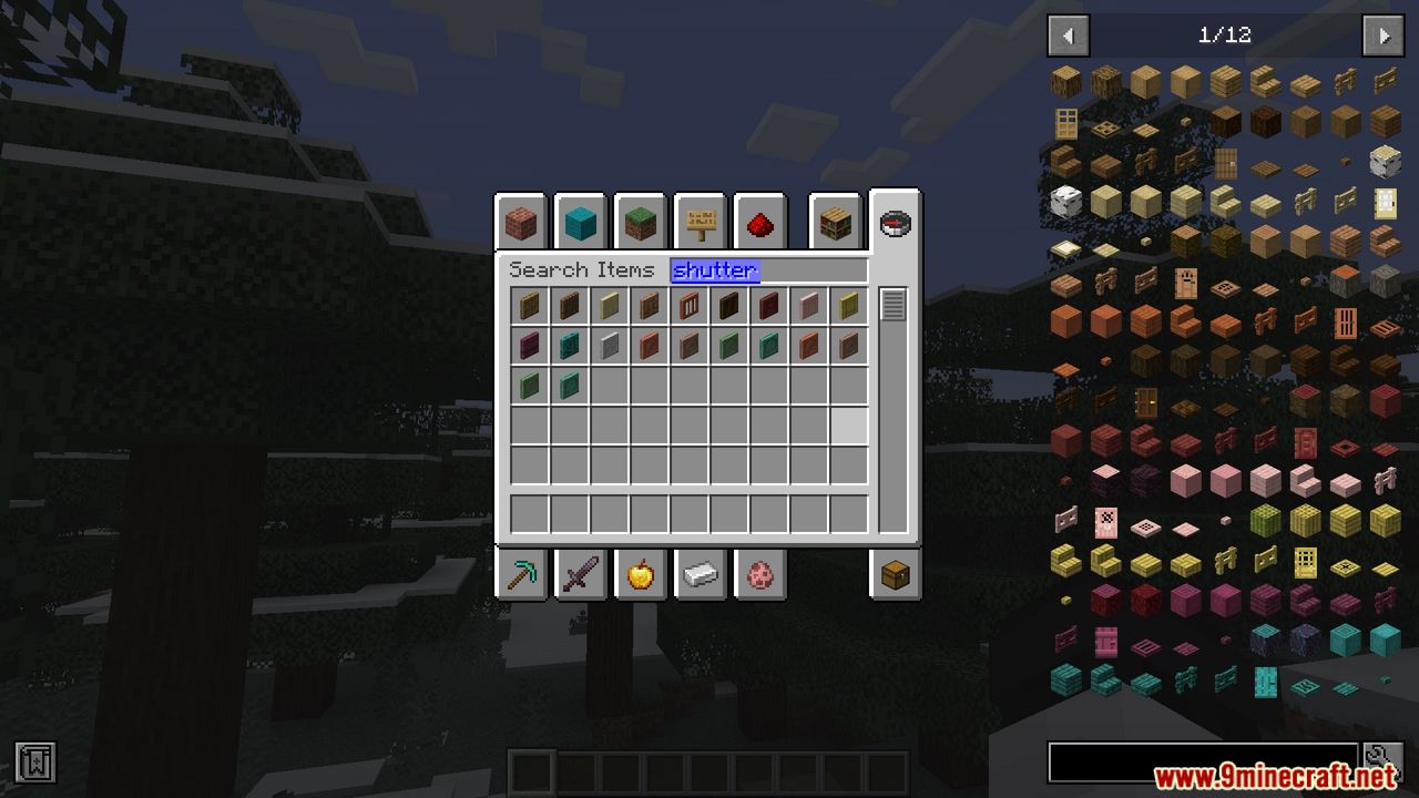 Vanilla Shutters Mod (1.21.1) - 15 Shutter Variants 2