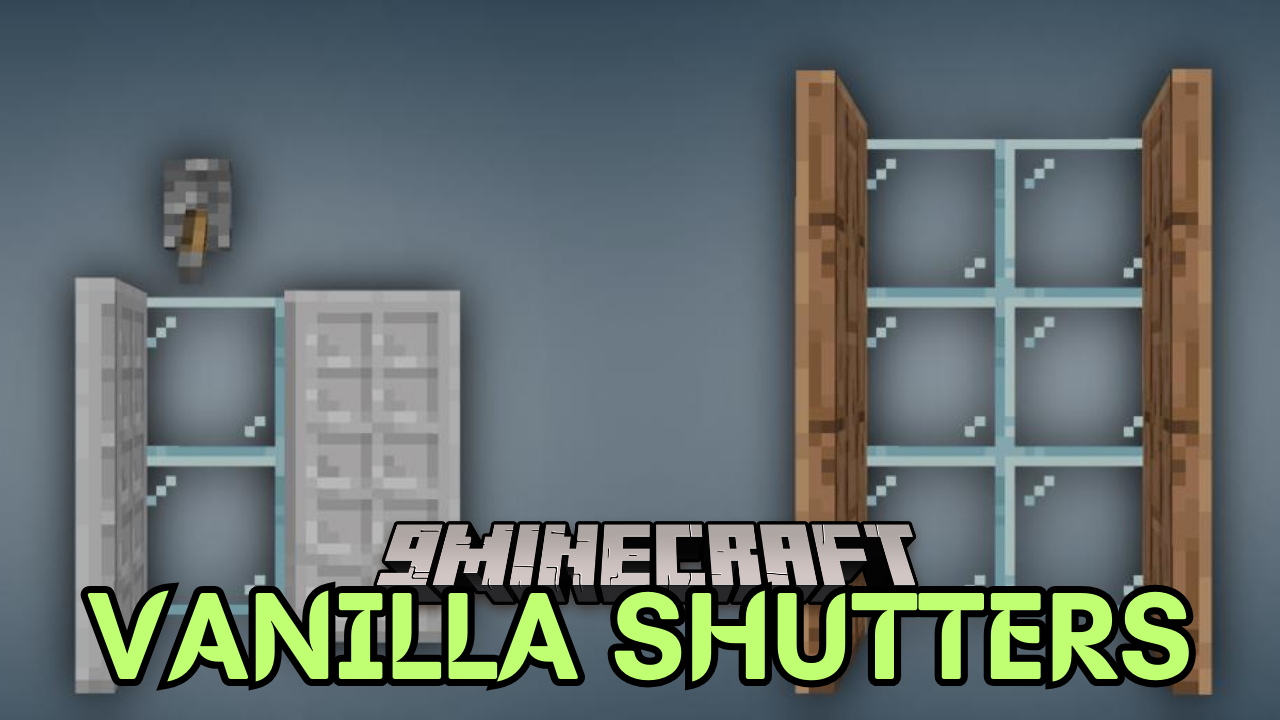 Vanilla Shutters Mod (1.21.1) - 15 Shutter Variants 1