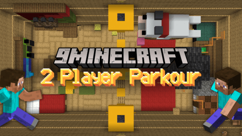 2 Player Parkour Map (1.21.1, 1.20.1) – Jump With Friend Thumbnail