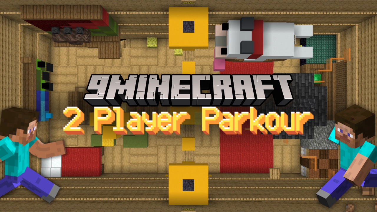 2 Player Parkour Map (1.21.1, 1.20.1) - Jump With Friend 1