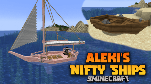 Aleki’s Nifty Ships Mod (1.20.1) – Building And Sailing Ships In Minecraft Thumbnail