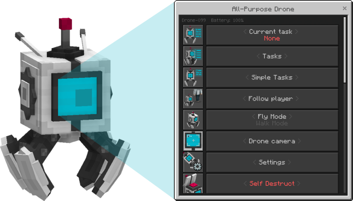 All-Purpose Drone Addon (1.21) - MCPE/Bedrock Mod 2