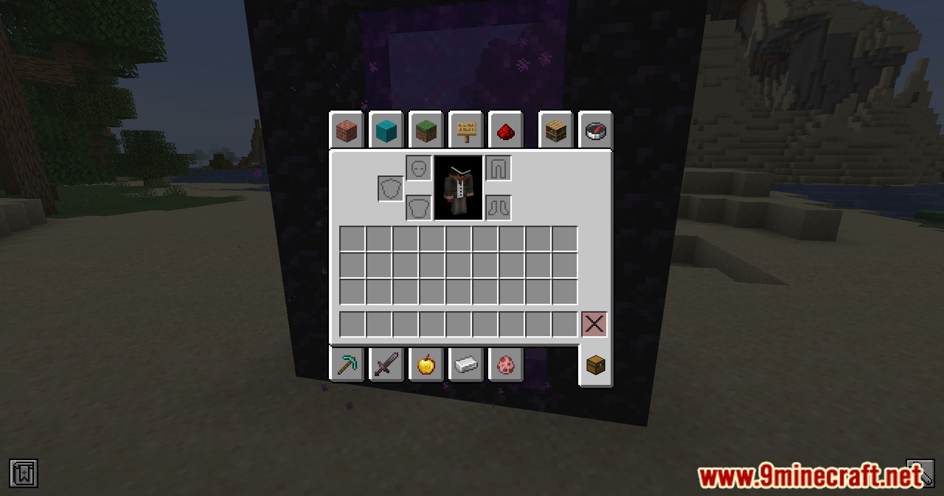 Allow Portal GUIs Mod (1.21.1, 1.20.1) - Access Inventory And Chat In Portals 6