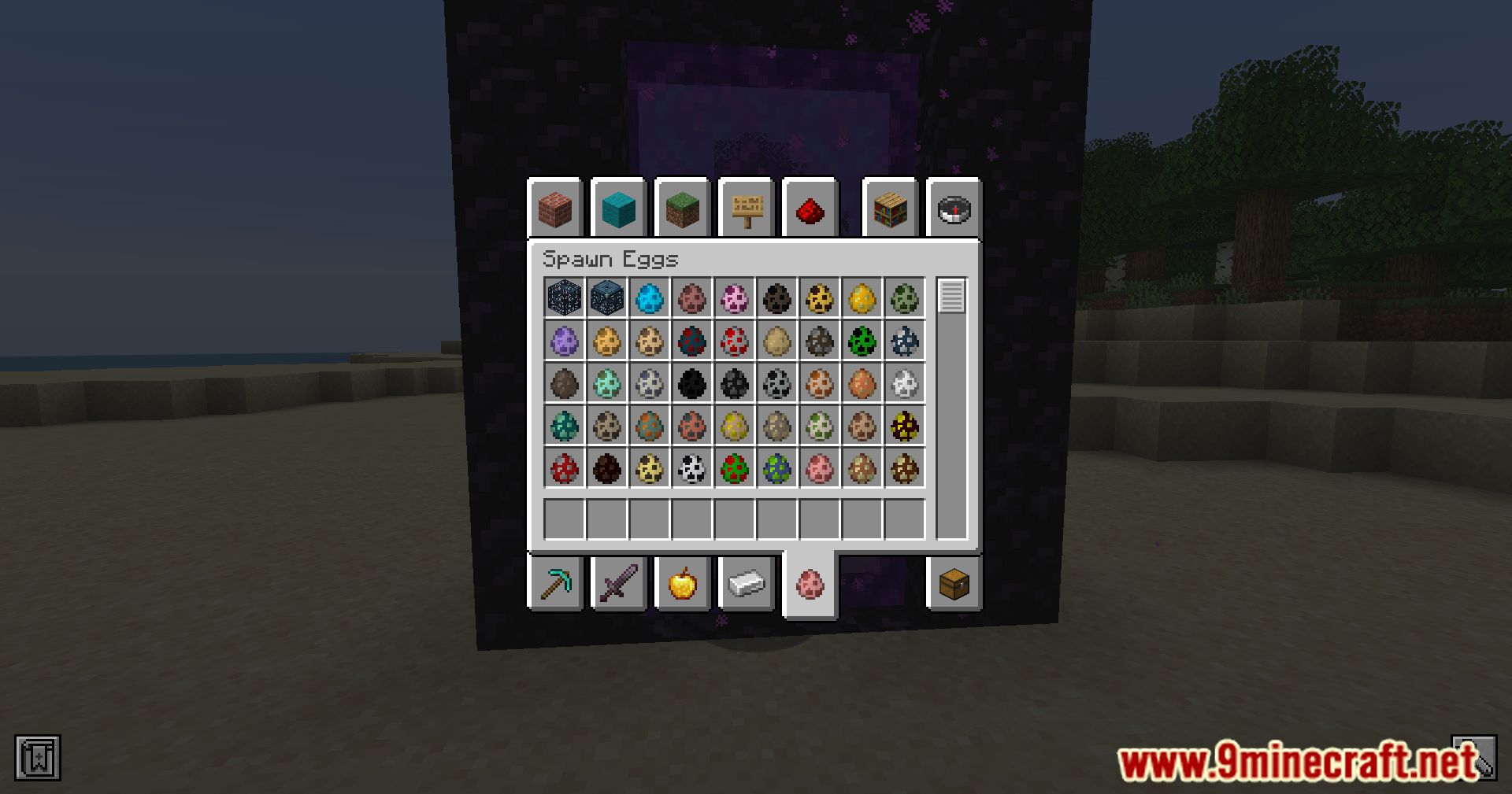 Allow Portal GUIs Mod (1.21.1, 1.20.1) - Access Inventory And Chat In Portals 7