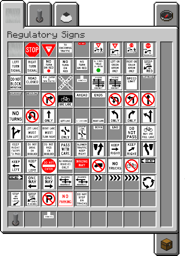 American Signs and Traffic Signals Pack Mod (1.12.2) - USA MUTCD 3