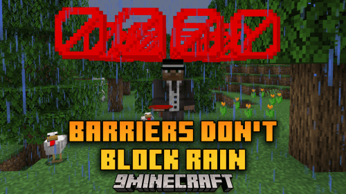 Barriers Don’t Block Rain Mod (1.21.1, 1.20.1) – Build Freely With Barriers Thumbnail