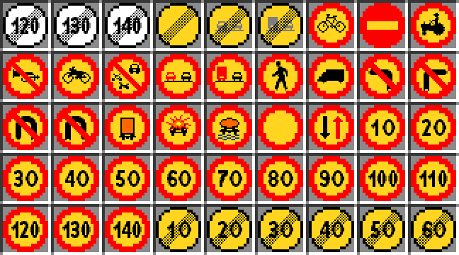 Blu's Sign Pack Mod (1.16.5, 1.12.2) - Collection of Road Signs 4