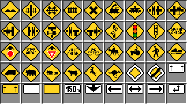 Blu's Sign Pack Mod (1.16.5, 1.12.2) - Collection of Road Signs 7