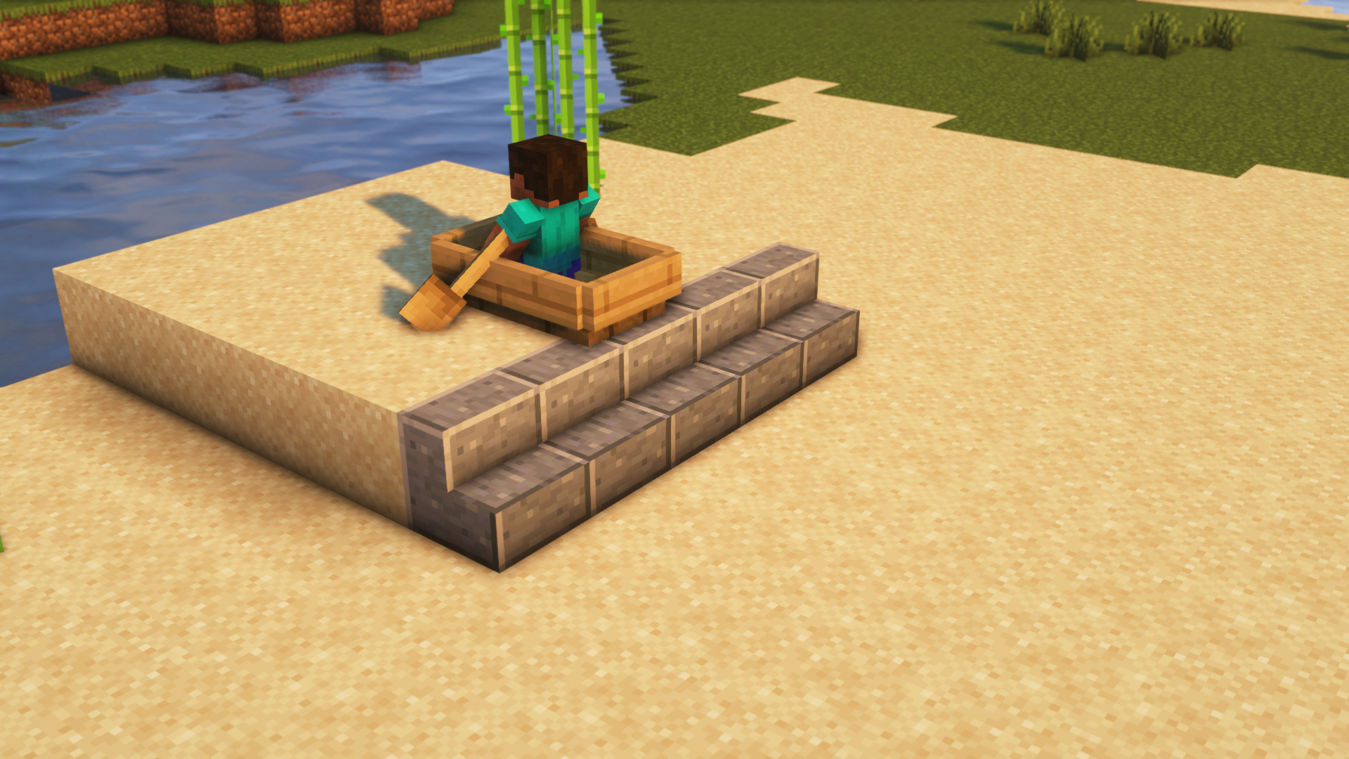 Boats Up Stairs Mod (1.21.1, 1.20.1) - Move Boats Up Stairs 6