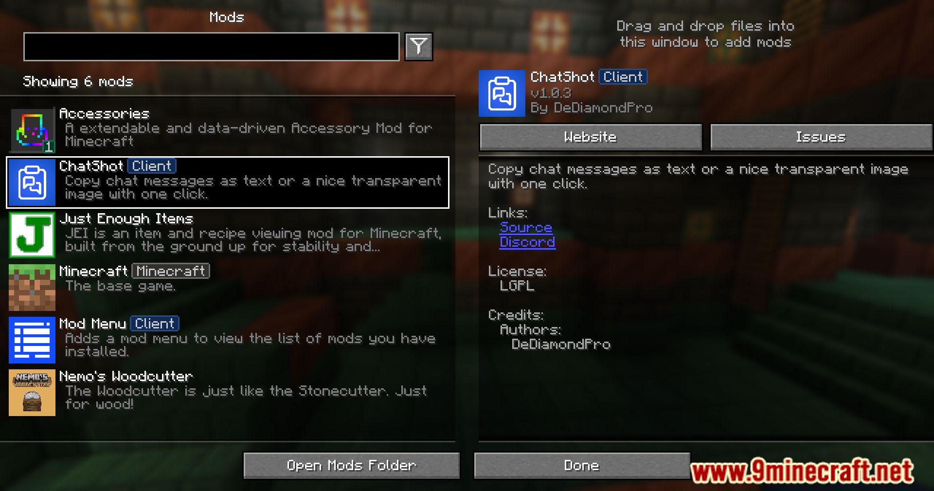 ChatShot Mod (1.21.1, 1.20.1) - Capture And Share Chat Messages 2