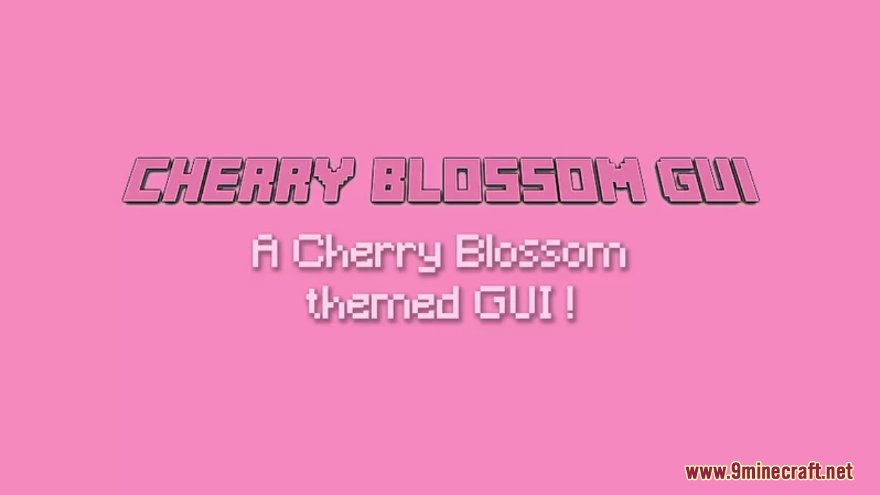 Cherry Blossom GUI Resource Pack (1.21.1, 1.20.1) - Texture Pack 1