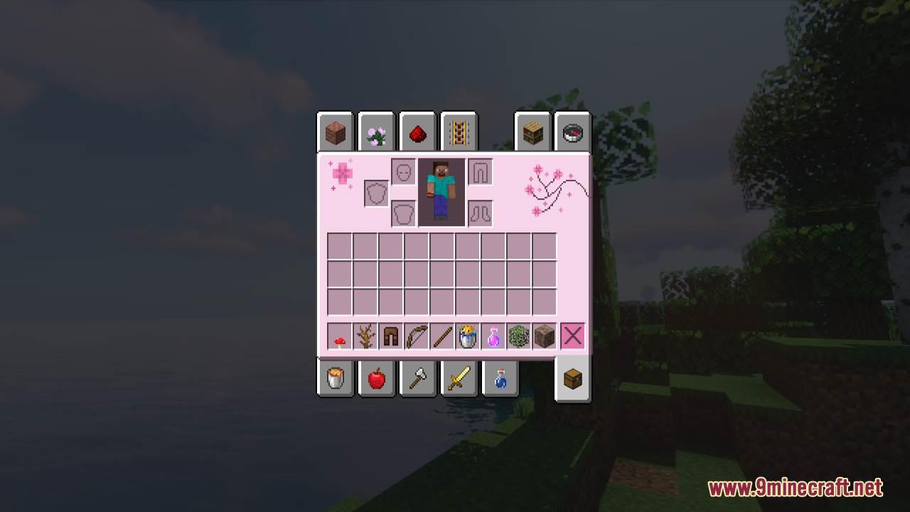 Cherry Blossom GUI Resource Pack (1.21.1, 1.20.1) - Texture Pack 6