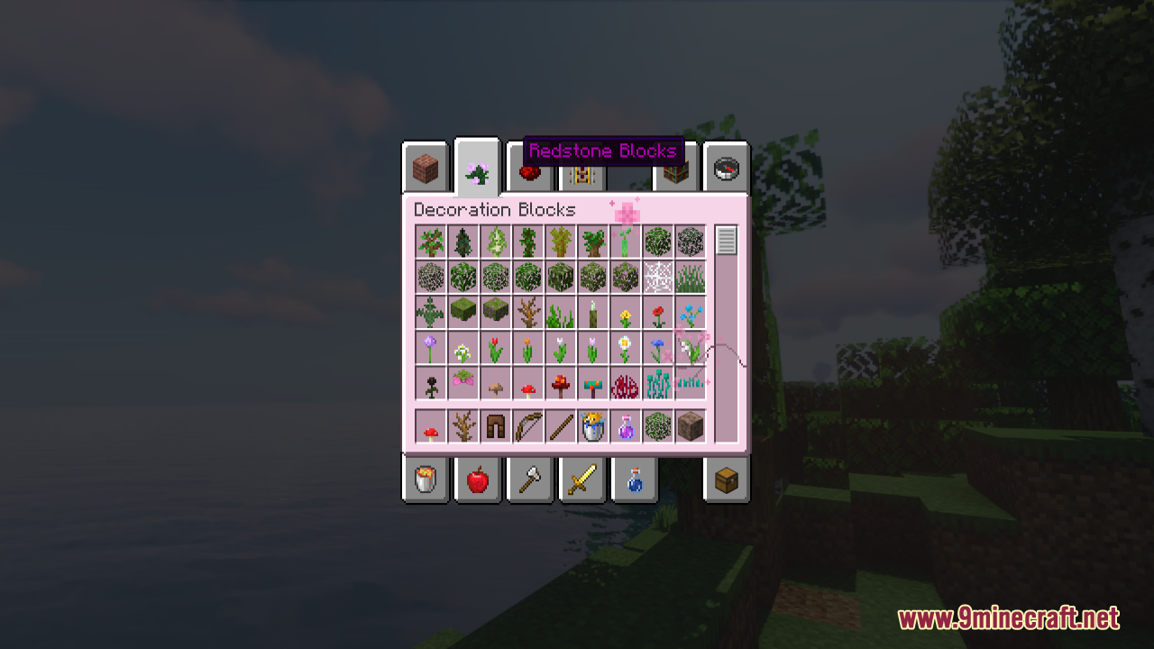 Cherry Blossom GUI Resource Pack (1.21.1, 1.20.1) - Texture Pack 7