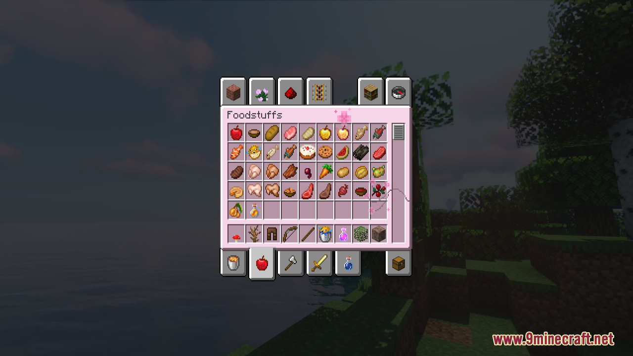 Cherry Blossom GUI Resource Pack (1.21.1, 1.20.1) - Texture Pack 8