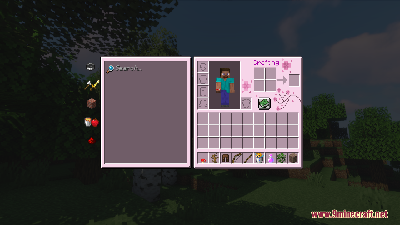 Cherry Blossom GUI Resource Pack (1.21.1, 1.20.1) - Texture Pack 10