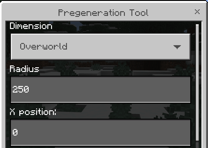 Chunk Pregenerator Tool Addon (1.21) - MCPE/Bedrock Mod 2