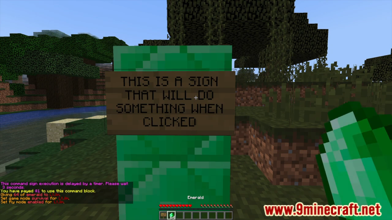 Command Signs Plugin (1.16.5, 1.12.2) - Allows Admins To Create Command Signs 3