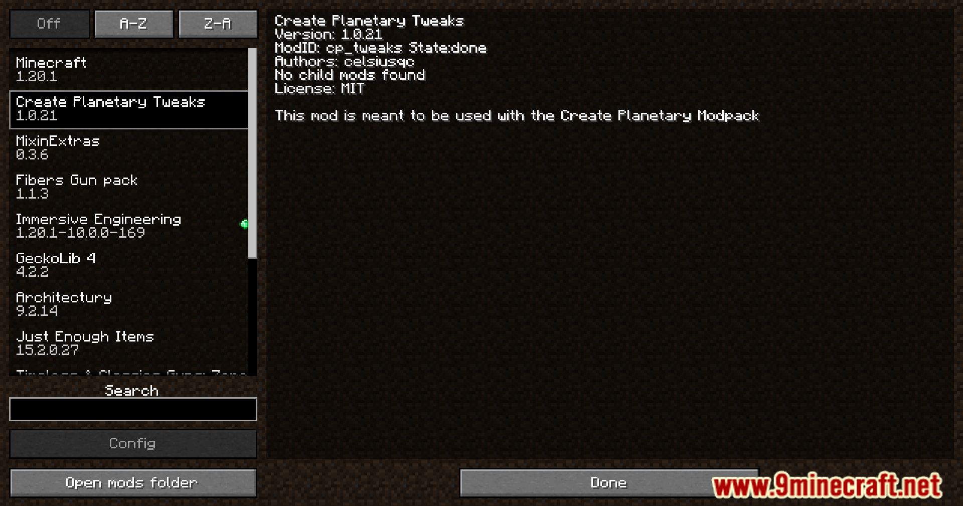 Create Planetary Tweaks Mod (1.20.1, 1.19.2) - Crafting Beyond Boundaries 2