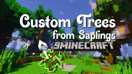 Custom Trees from Saplings Data Pack (1.21.1, 1.20.1) – Create Your Vibrant, Dynamic Forest Thumbnail