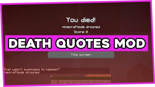 Death Quotes Mod (1.21.1, 1.20.1) – Comfort After Death Thumbnail