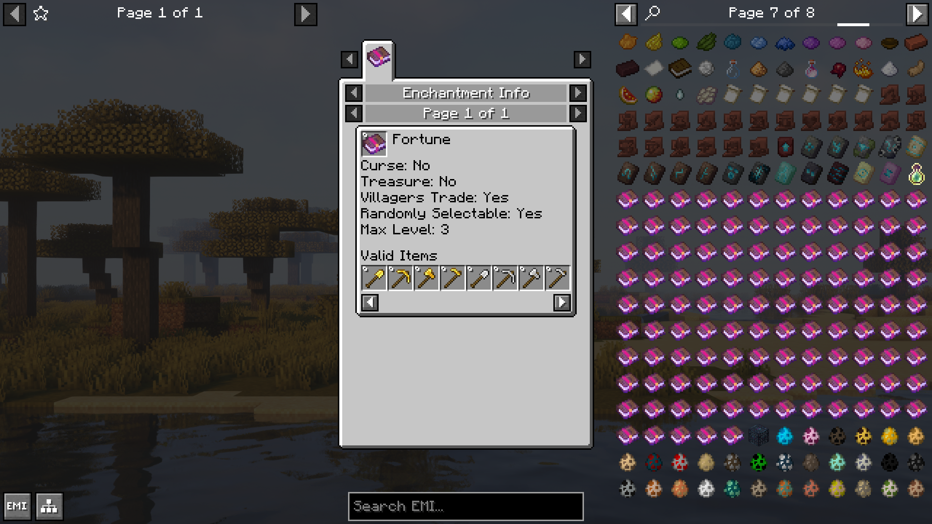 EMI Enchanting Mod (1.21.1, 1.20.1) - Basic Enchantment Information Add-On For EMI 4