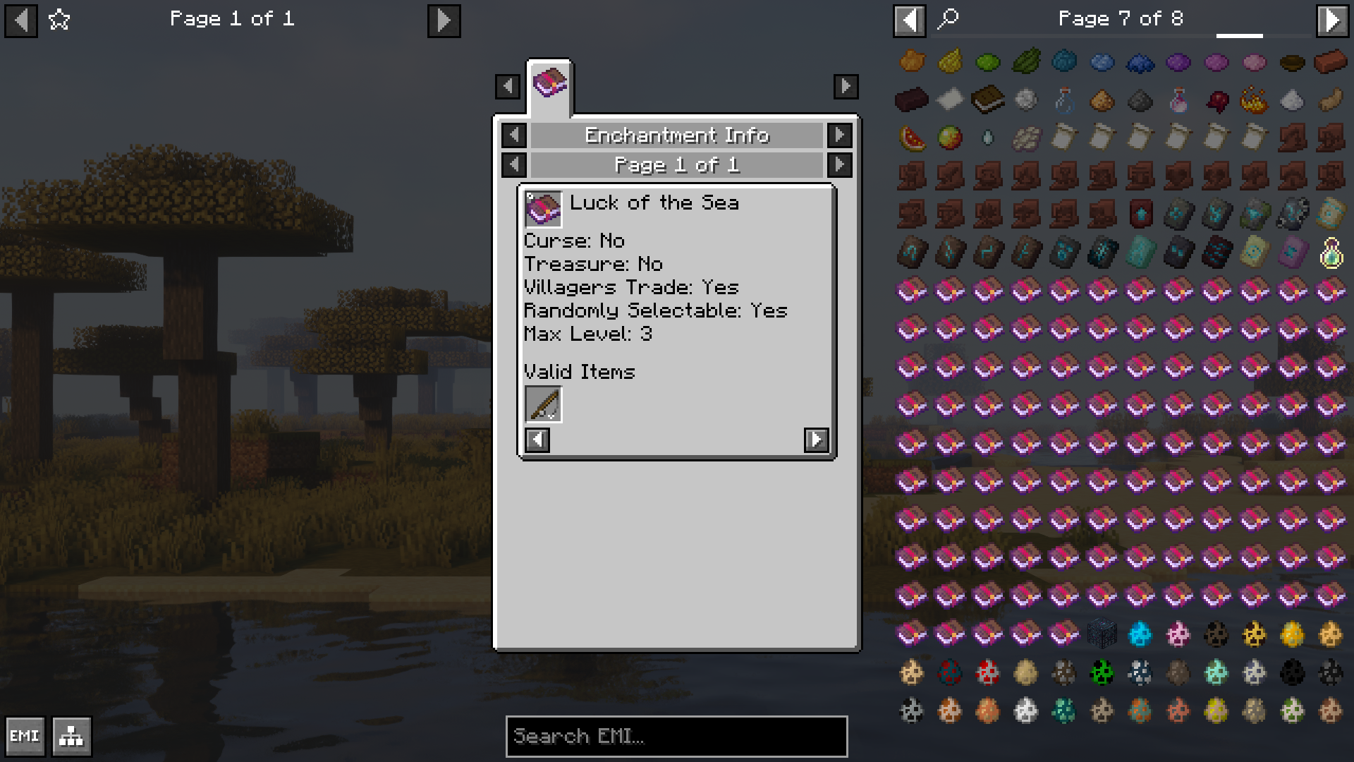 EMI Enchanting Mod (1.21.1, 1.20.1) - Basic Enchantment Information Add-On For EMI 8