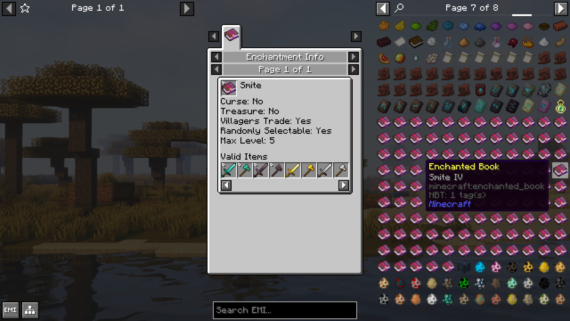 EMI Enchanting Mod (1.21.1, 1.20.1) - Basic Enchantment Information Add-On For EMI 9