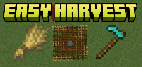 Easy Harvest Addon (1.21) – MCPE/Bedrock Mod Thumbnail