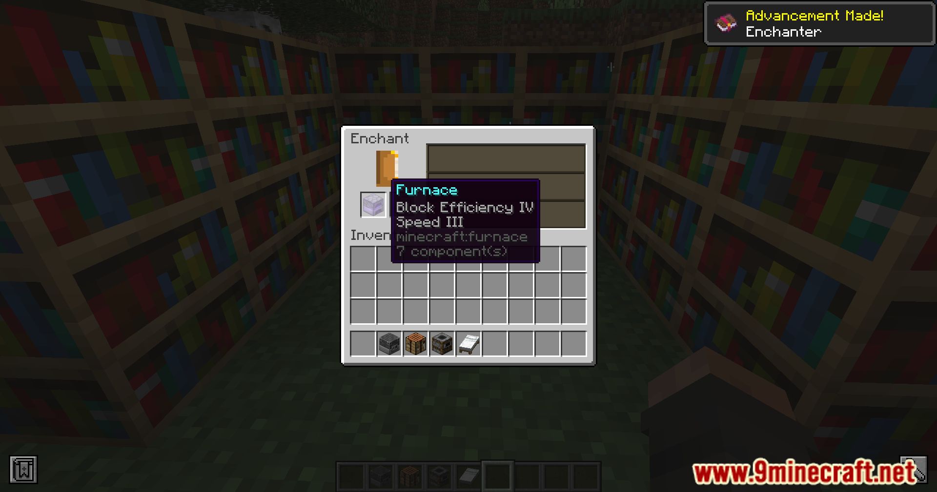 Enchantable Blocks Mod (1.21.1, 1.20.1) - Improving Crafting And Smelting 5