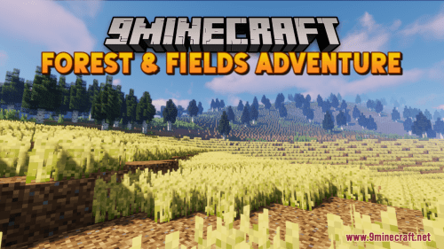 Forest and Fields Adventure Map (1.21.1, 1.20.1) – The Start of an Adventure Thumbnail