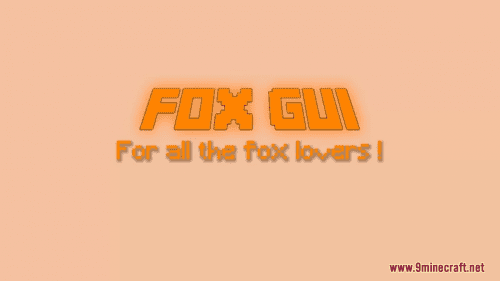 Fox Themed GUI Resource Pack (1.21.1, 1.20.1) – Texture Pack Thumbnail