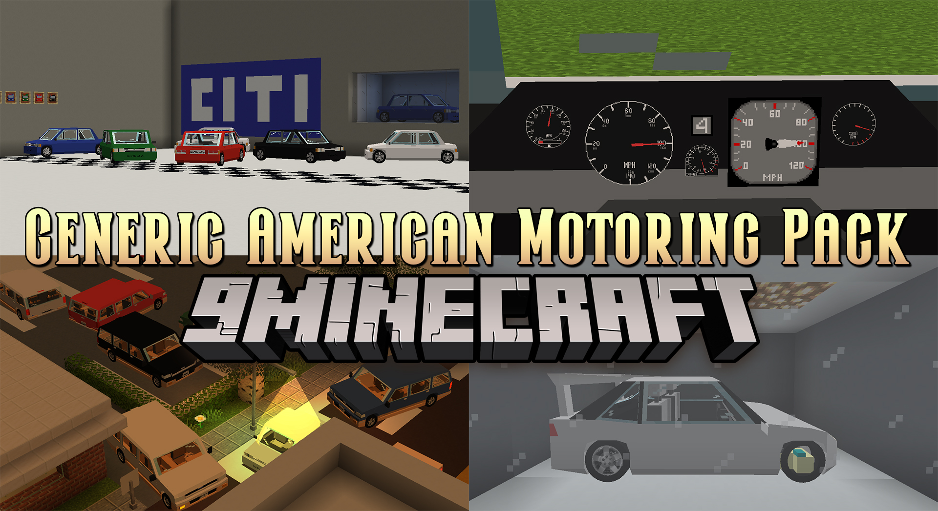 Generic American Motoring Pack Mod (1.12.2) - Real Cars from America, Asia, Europe 1