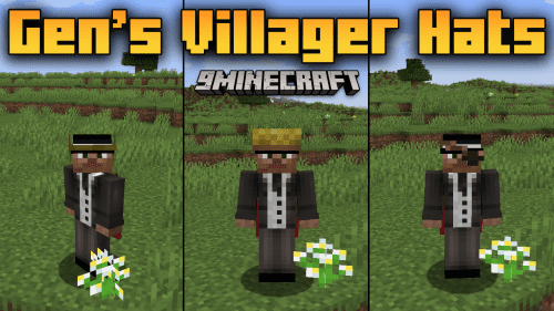 Gen’s Villager Hats Mod (1.21.1, 1.20.1) – Bring Villager Style To Your Character Thumbnail