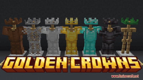 Golden Crowns Resource Pack (1.21.1, 1.20.1) – Texture Pack Thumbnail