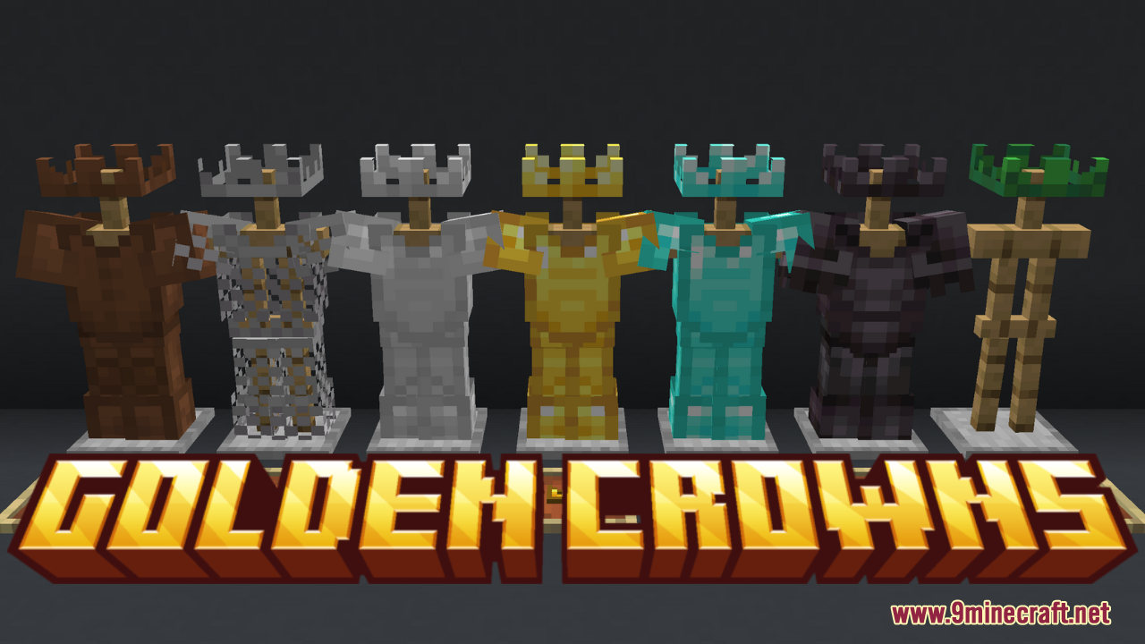 Golden Crowns Resource Pack (1.21.3, 1.20.1) - Texture Pack 1