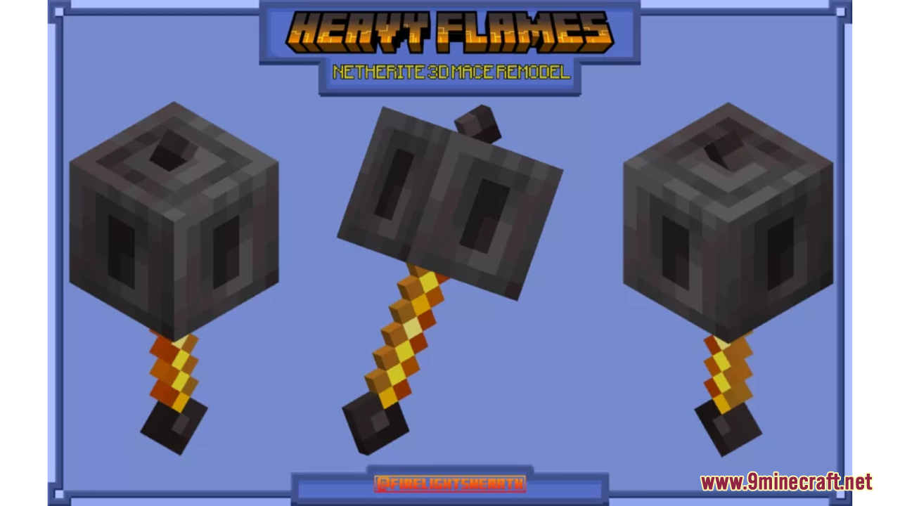 Heavy Flames Resource Pack (1.21.1, 1.20.1) - Texture Pack 1