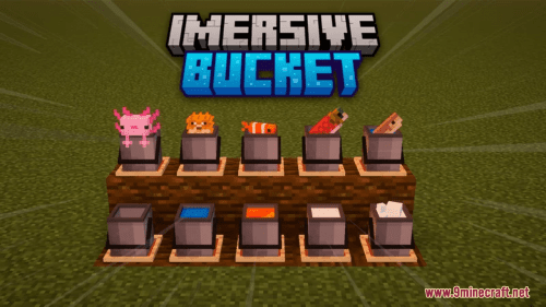 Imersive Bucket Resource Pack (1.21.1, 1.20.1) – Texture Pack Thumbnail