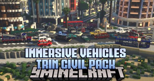 Immersive Vehicles Trin Civil Pack Mod (1.16.5, 1.12.2) – Over 30 New Vehicle Models Thumbnail